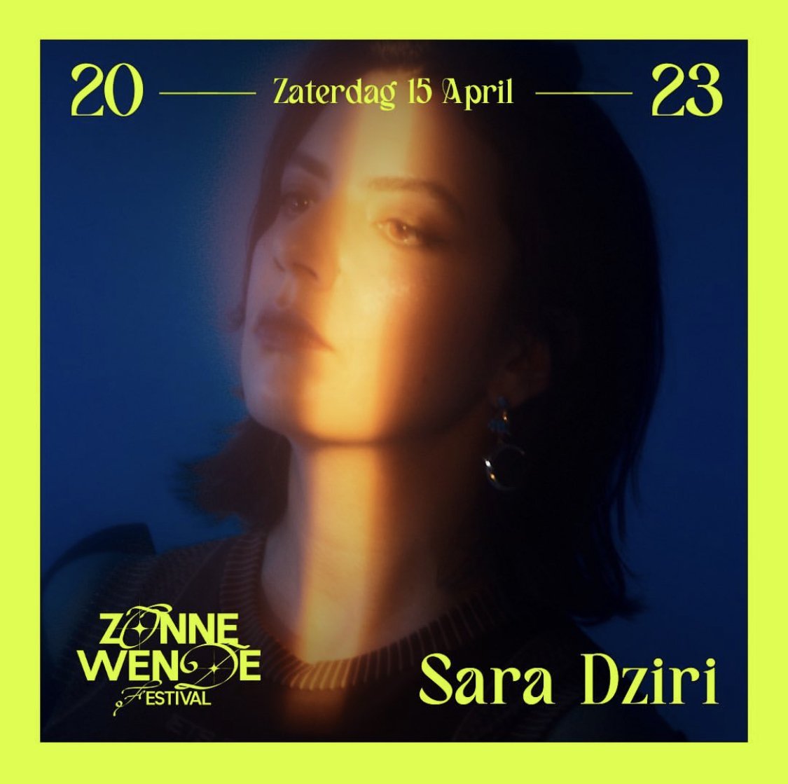 Promo  van Sara Dziri en Zonnewende Festival 2023, in opdracht van Zonnewende