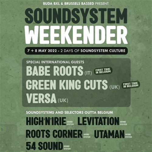 Artwork van Brussels Bassed &amp; Buda BXL present : Soundsystem Weekender