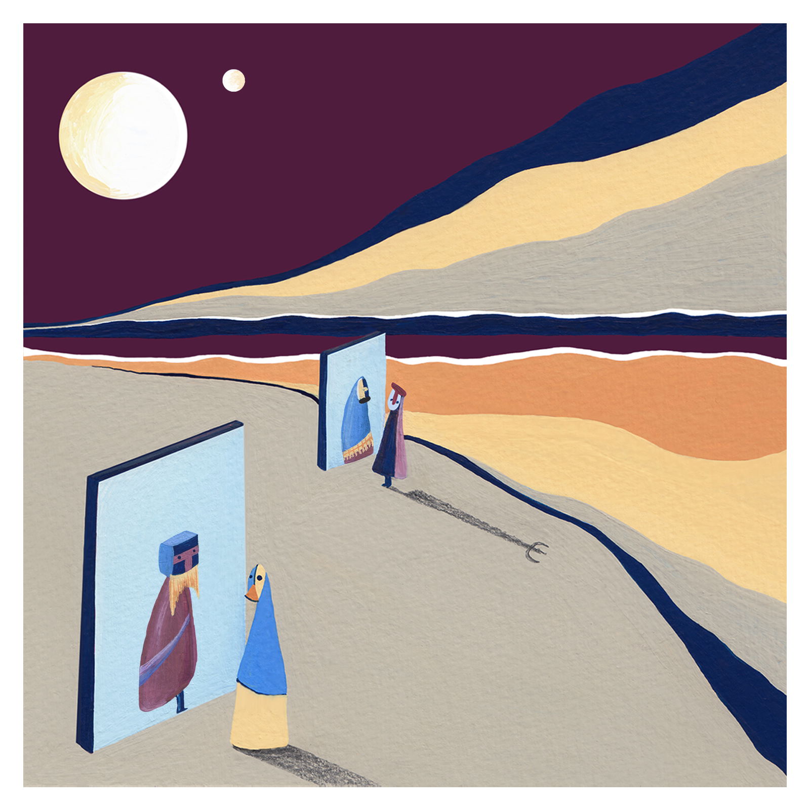 Artwork van Mindibu LP door Stavroz