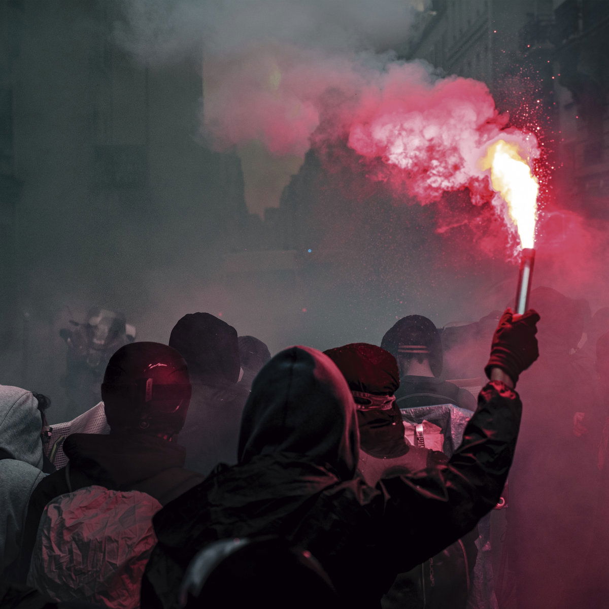 Album art van The Unfinished Fight Against Humanity LP door SNTS