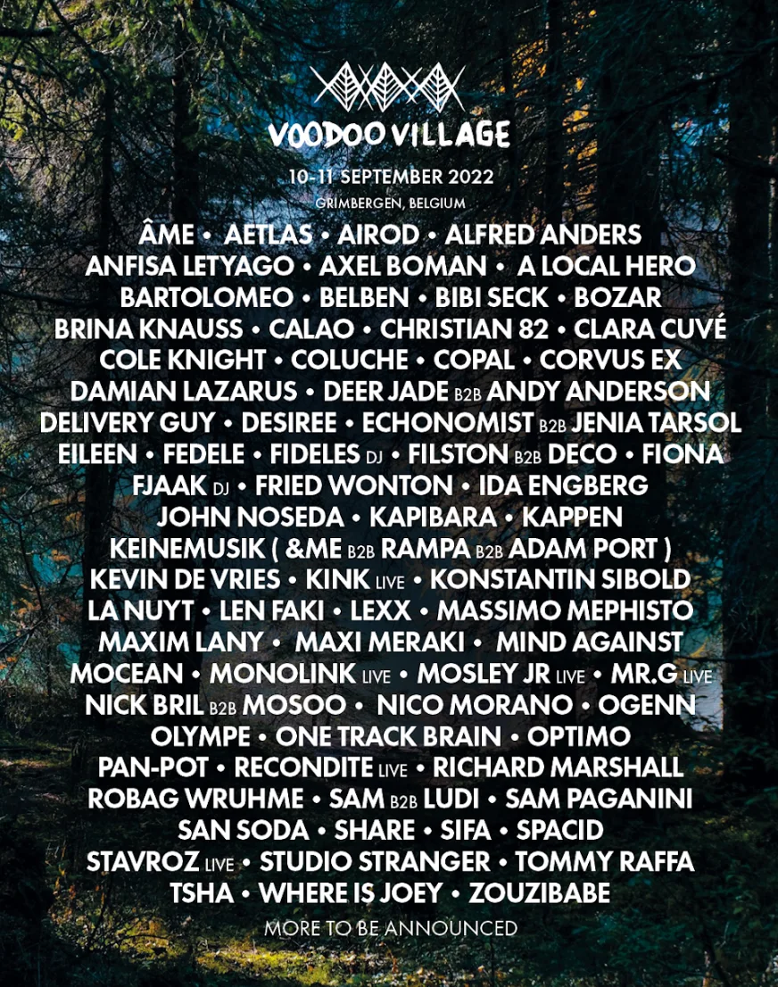 Voodoo Village line-up 2022