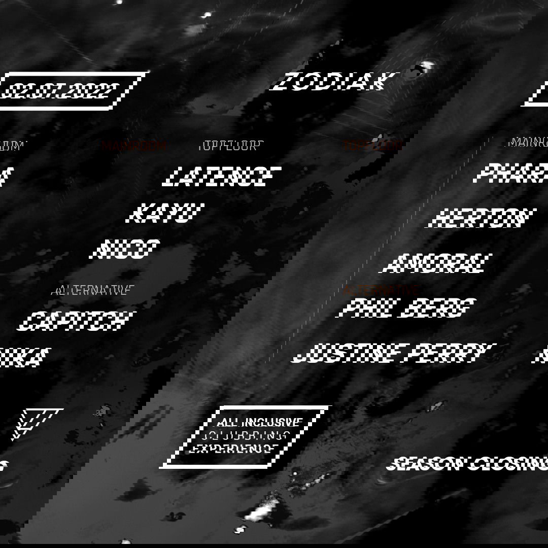 Promo voor ZODIAK Season Closing
