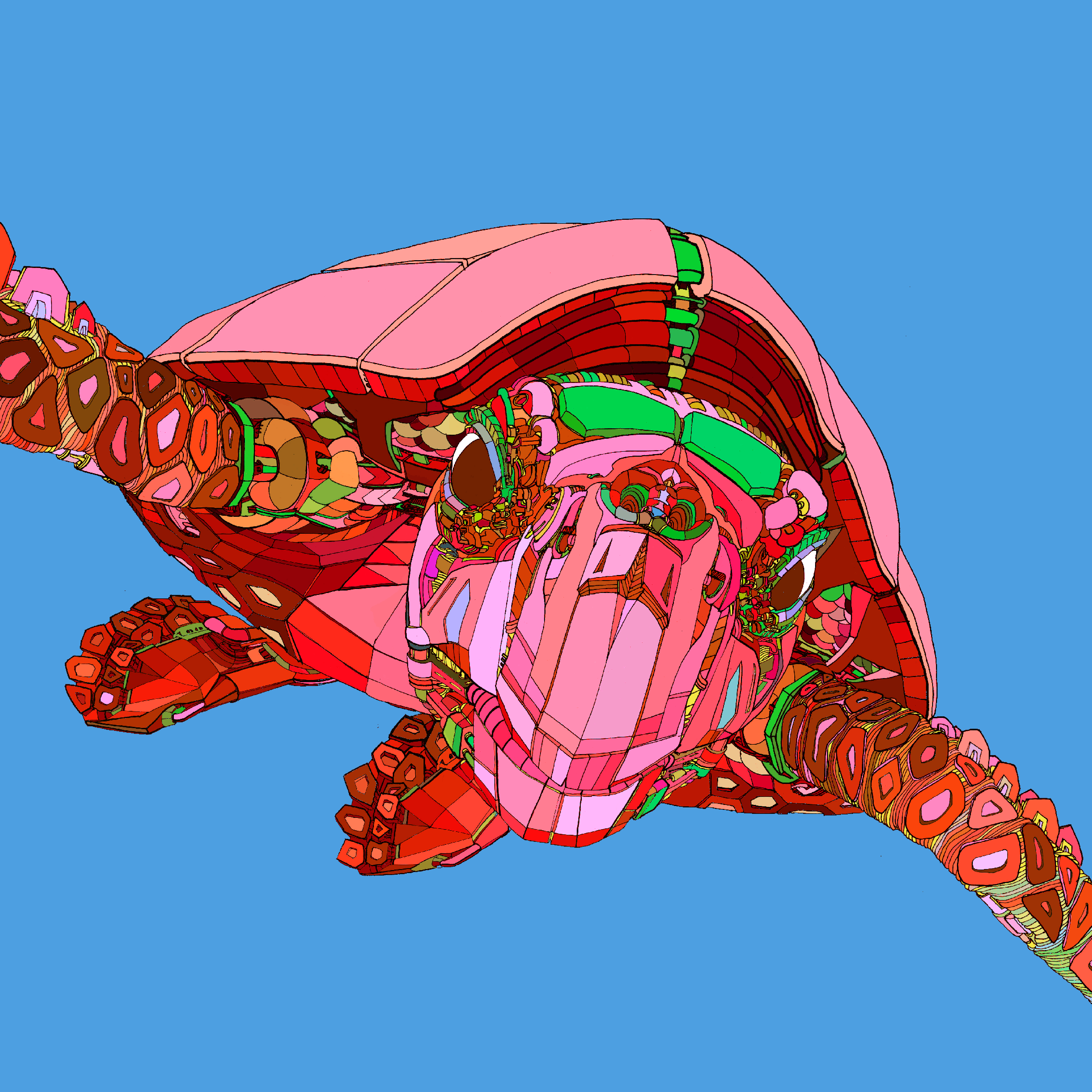 Cover art van Teamworks EP door Biesmans