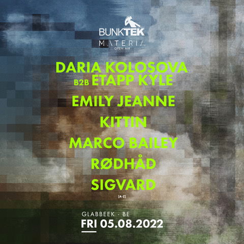 Promo voor bunkTEK - Materia open air