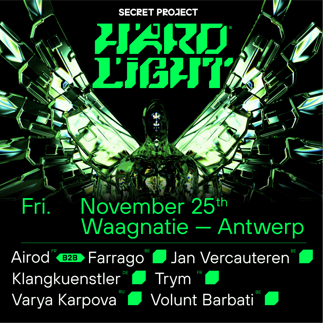 Promo voor 'Hard Light | Waagnatie Antwerp'