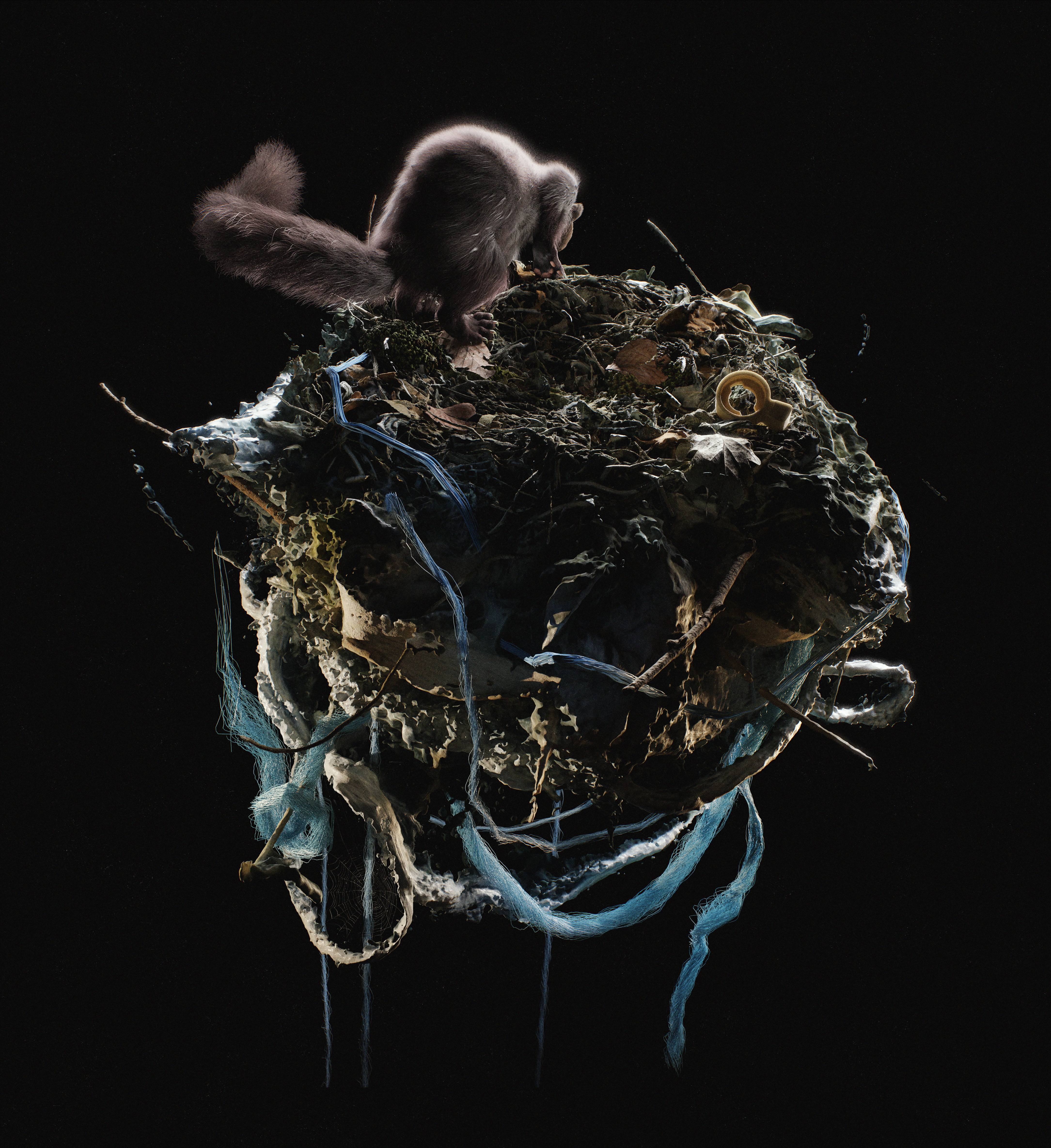 Artwork van Ehkta, gemaakt door Vincent Adeyemo, in opdracht van BOLT RUIN