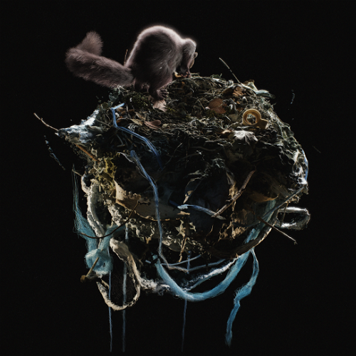 Artwork  van Luister exclusief naar Ehkta, het nieuwe mini-album van Bolt Ruin, gemaakt door Vincent Adeyemo, in opdracht van Bolt Ruin