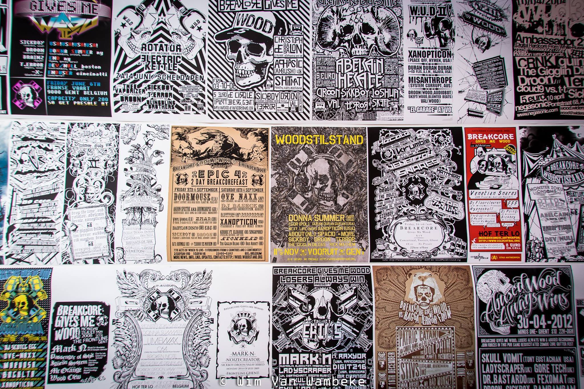 Artwork van Wudstilstand V w/ GORESHIT, in opdracht van Breakcore Gives Me Wood