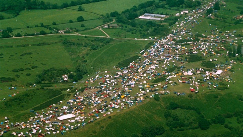 Foto  van Castlemorton Common Festival, in opdracht van BBC