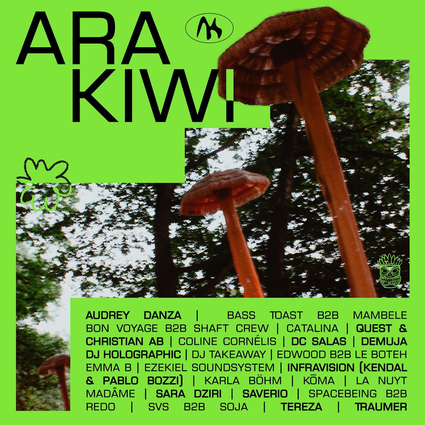 Promo van Arakiwi Forest Festival 2023, in opdracht van Arakiwi Forest Festival