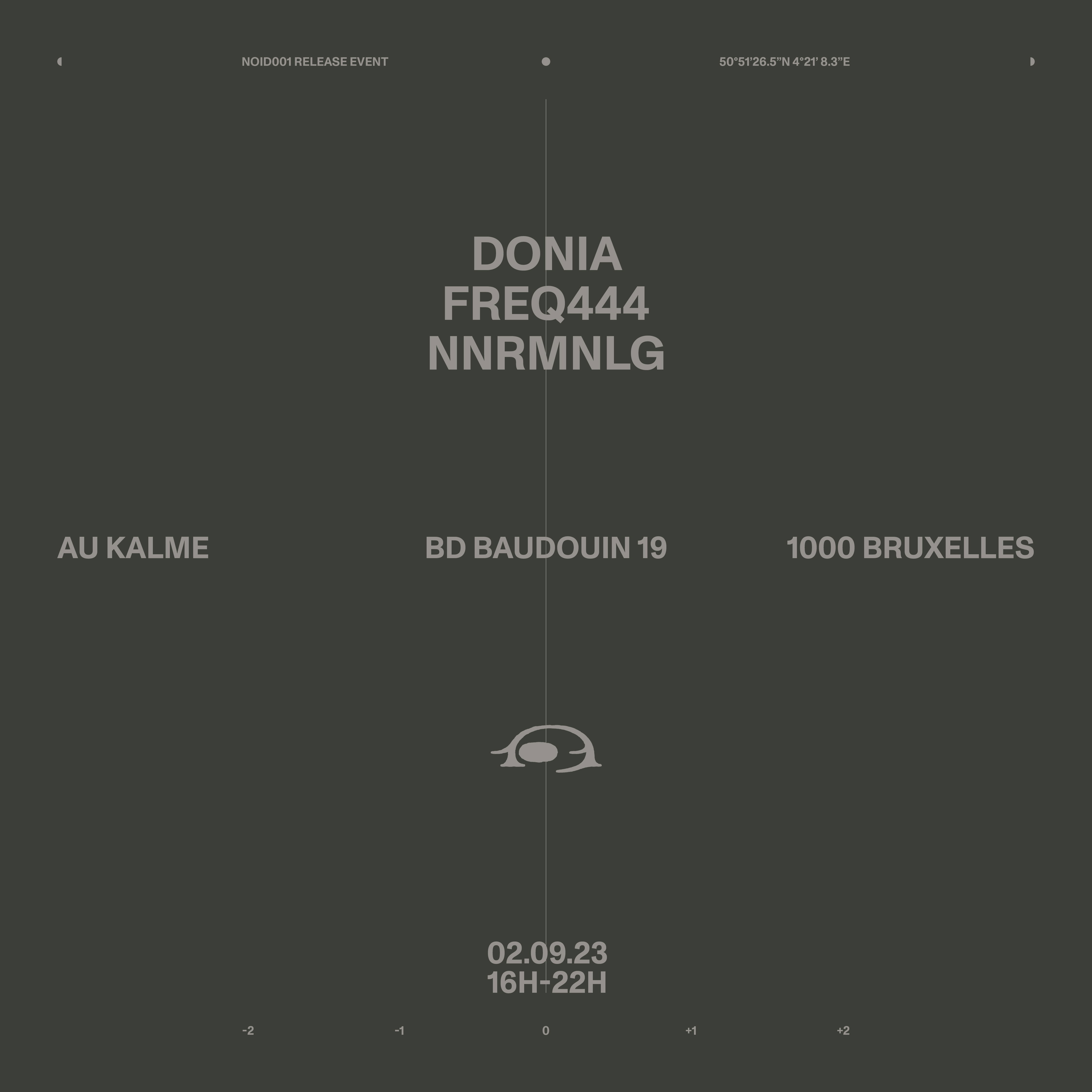 Promo van no•id NOID001 Release Event, in opdracht van freq444 en no•id