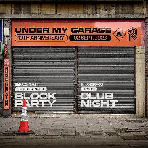 Promo  van 10 Years Under My Garage: Block Party + Clubnight, in opdracht van Under My Garage en Reset