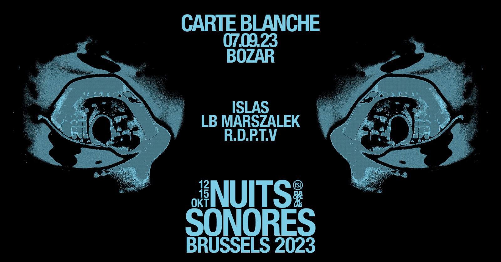 Promo van NSB23 x Bozar | Carte Blanche, in opdracht van Nuits Sonores