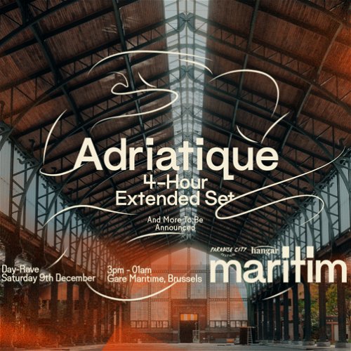 Promo  van maritim invites Adriatique, in opdracht van Hangar en Paradise City Festival
