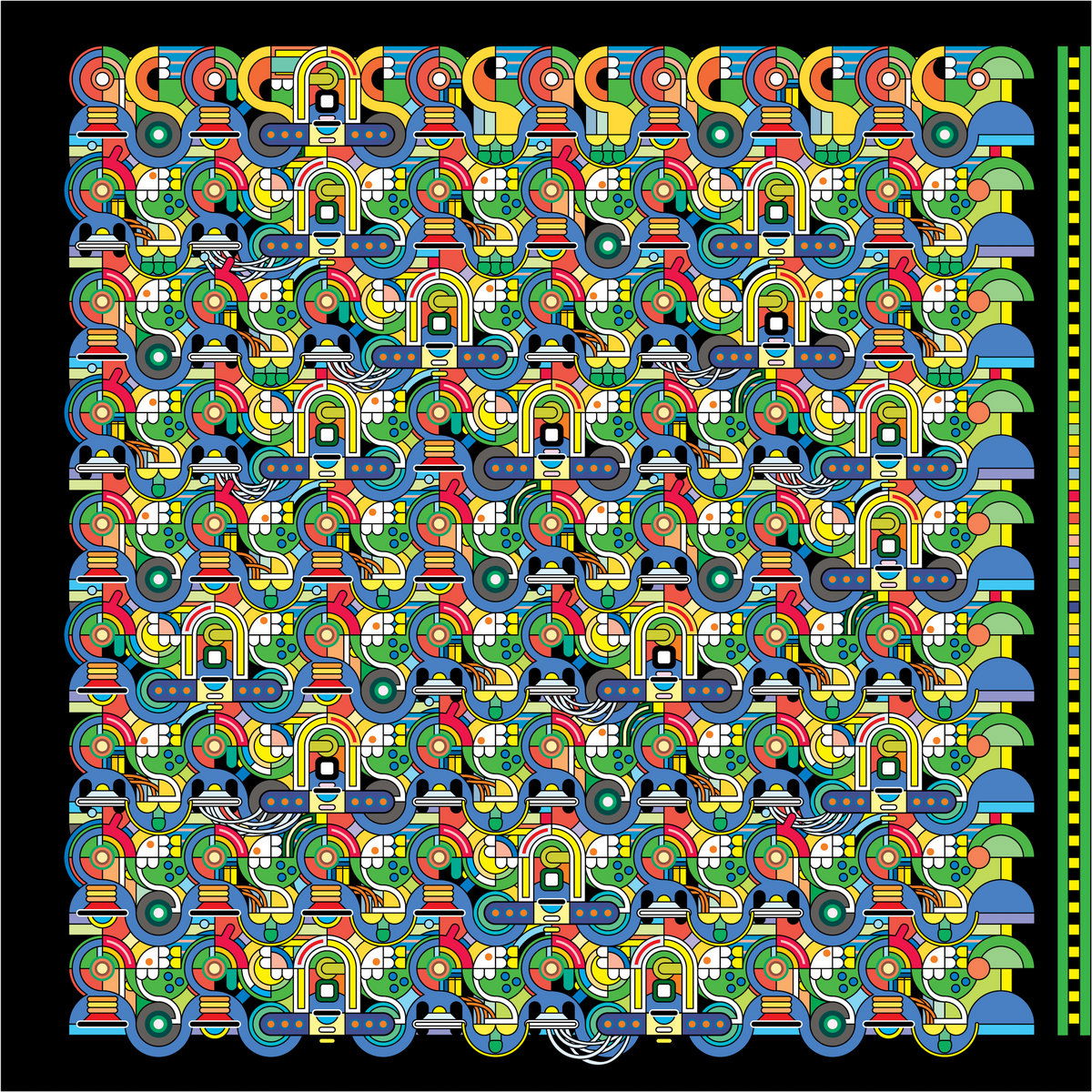 Artwork van Motif, in opdracht van Max Cooper