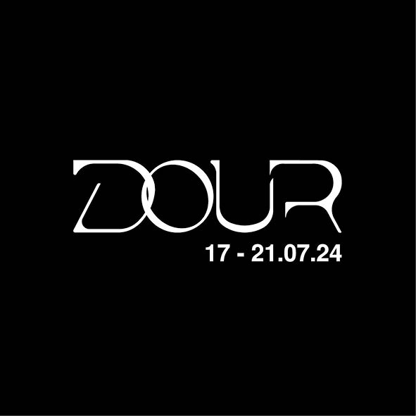 Logo van Dour Festival 2024, in opdracht van Dour