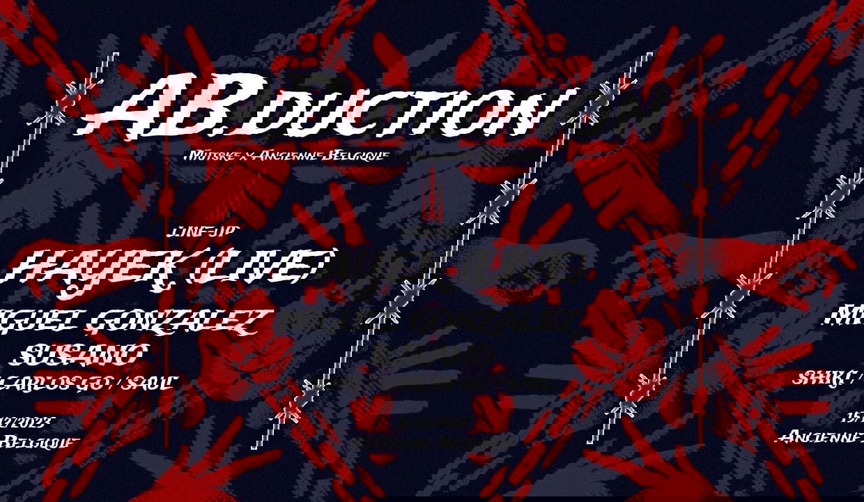 Promo van Mutske AB.duction | Ancienne Belgique, in opdracht van Jeugdhuis 't Mutske en Ancienne Belgique