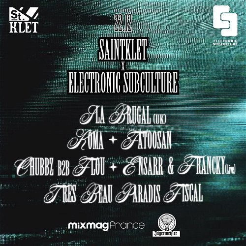 Promo  van Saintklet x Electronic Subculture, in opdracht van Saintklet