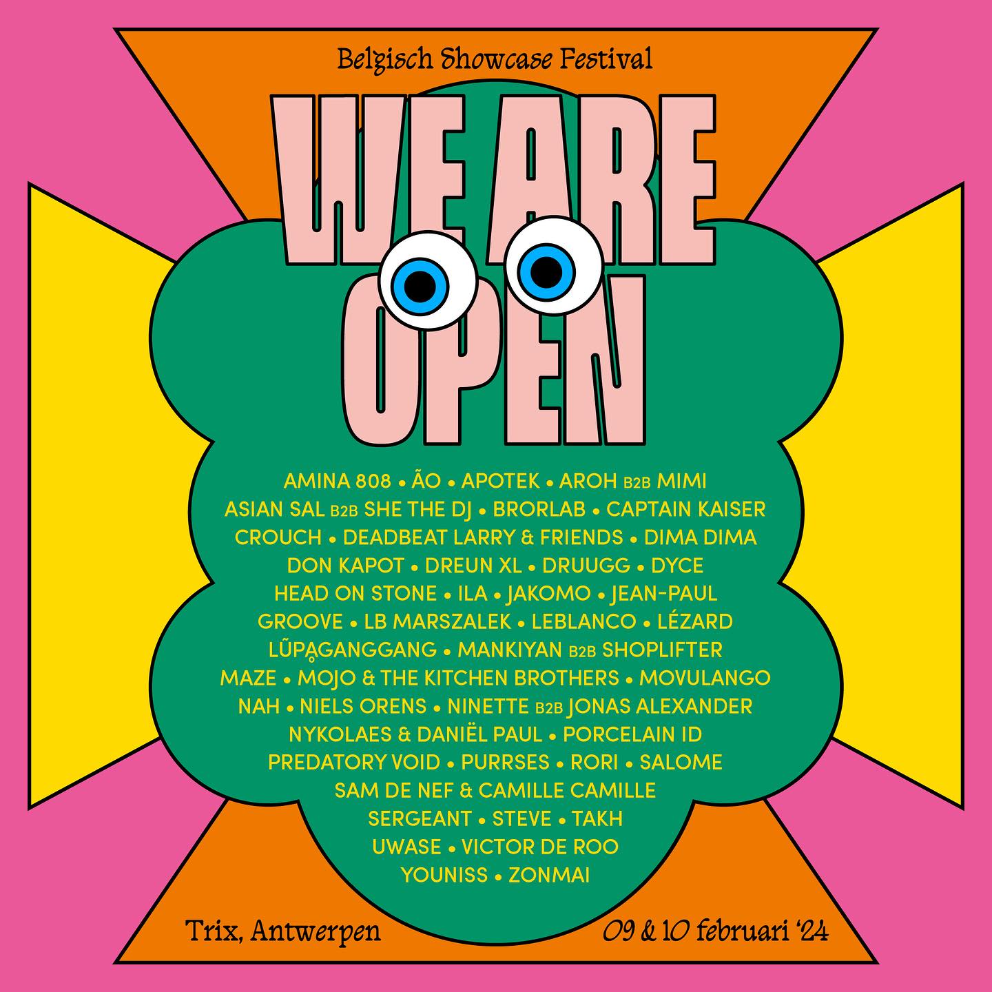 Promo van We Are Open 2024, in opdracht van Trix