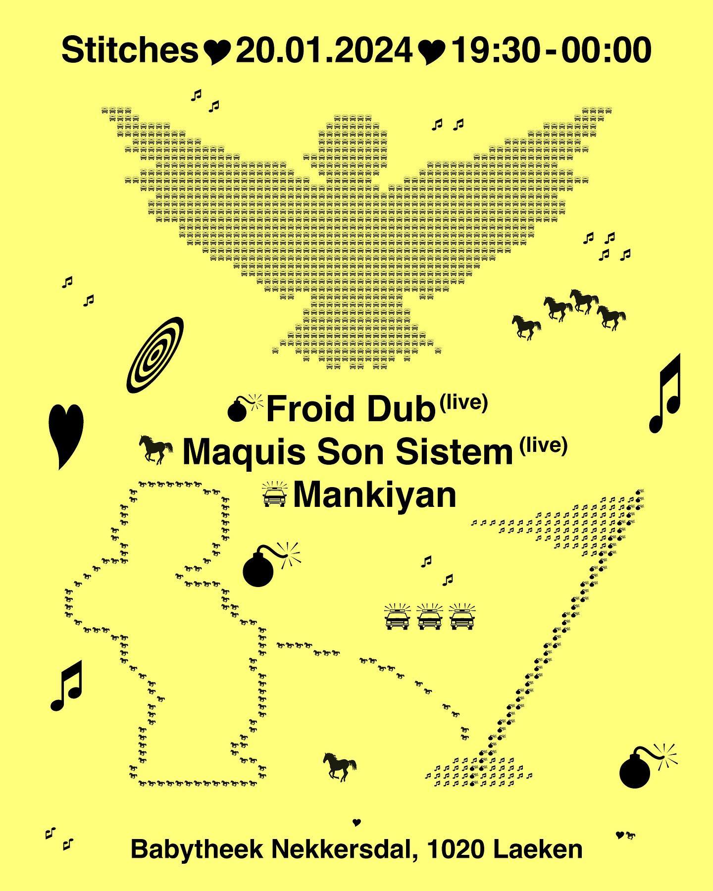 Promo van Stitches | Froid Dub, Maquis Son Sistèm &amp; Mankiyan, in opdracht van Stitches