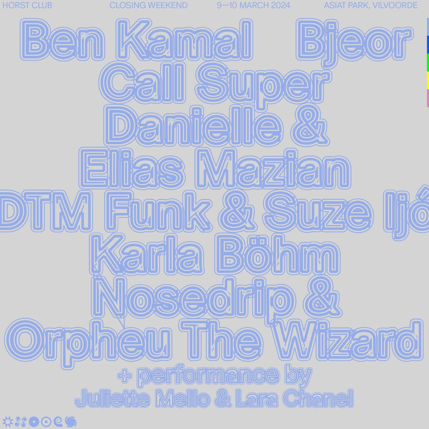 Promo van Horst Club Closing Weekend, in opdracht van Horst