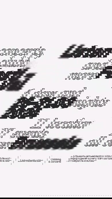 Promo van Listen Festival 2024, in opdracht van Listen Festival