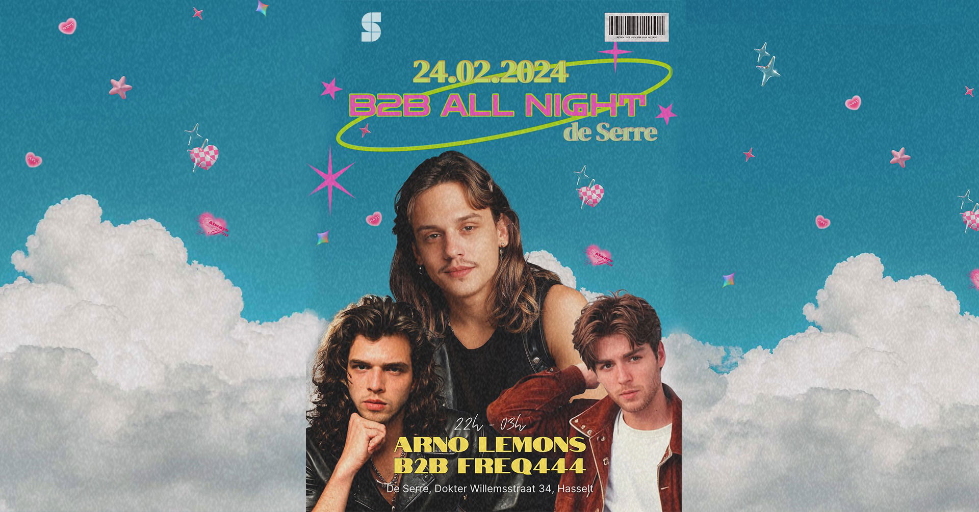 Promo van Arno Lemons b2b freq444 All Night, in opdracht van De Serre