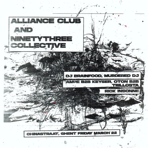Promo  van Alliance Club x Ninety Three Collective, in opdracht van Alliance Club en Ninety Three Collective