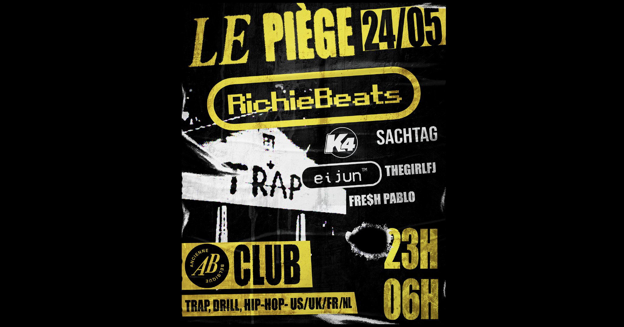 Promo van Le Piège, in opdracht van Ancienne Belgique