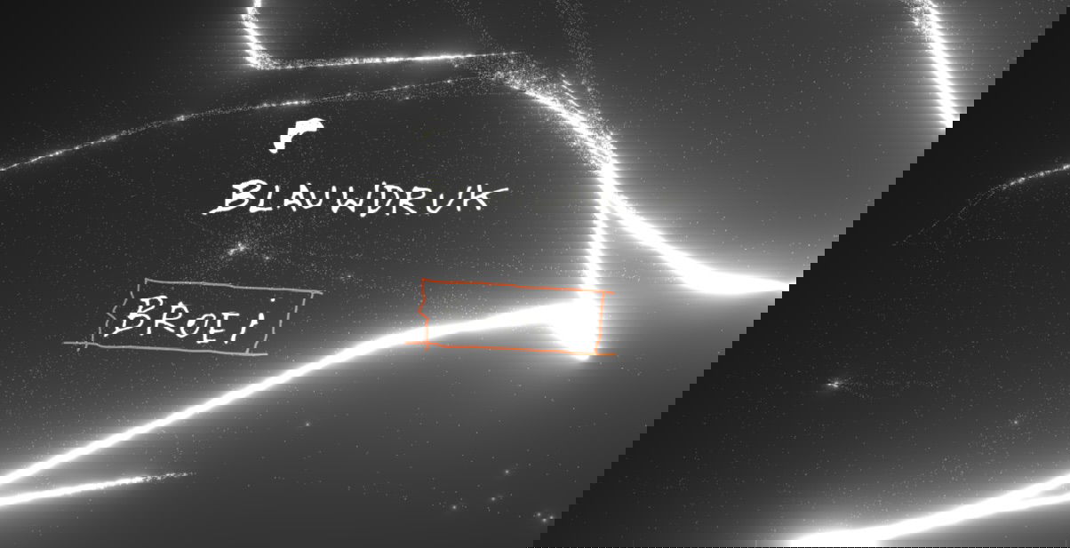 Promo van BROEI invites BLAUWDRUK, in opdracht van BROEI