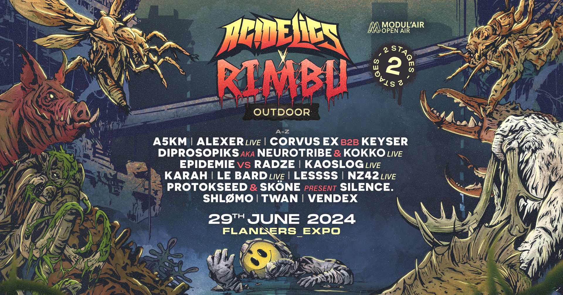 Acidelics x Rimbu Outdoor — 2 Stages