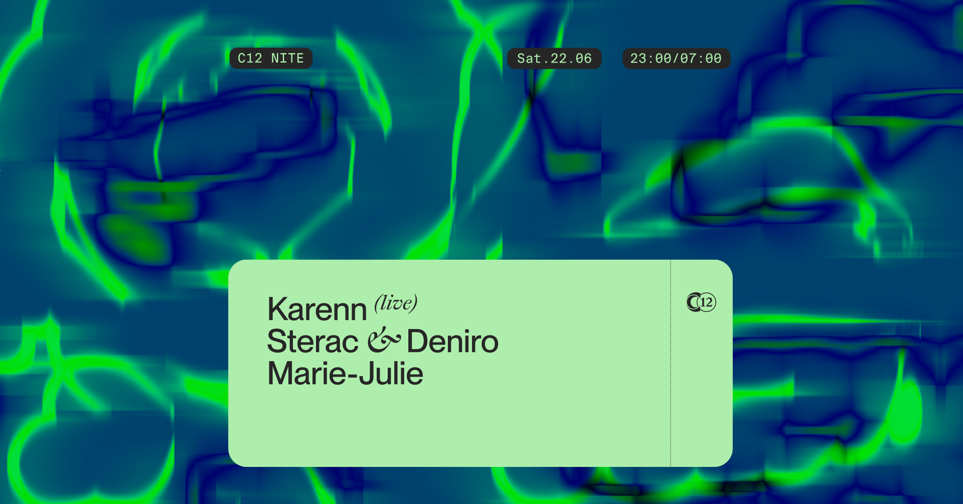 Promo van C12 NITE, in opdracht van C12