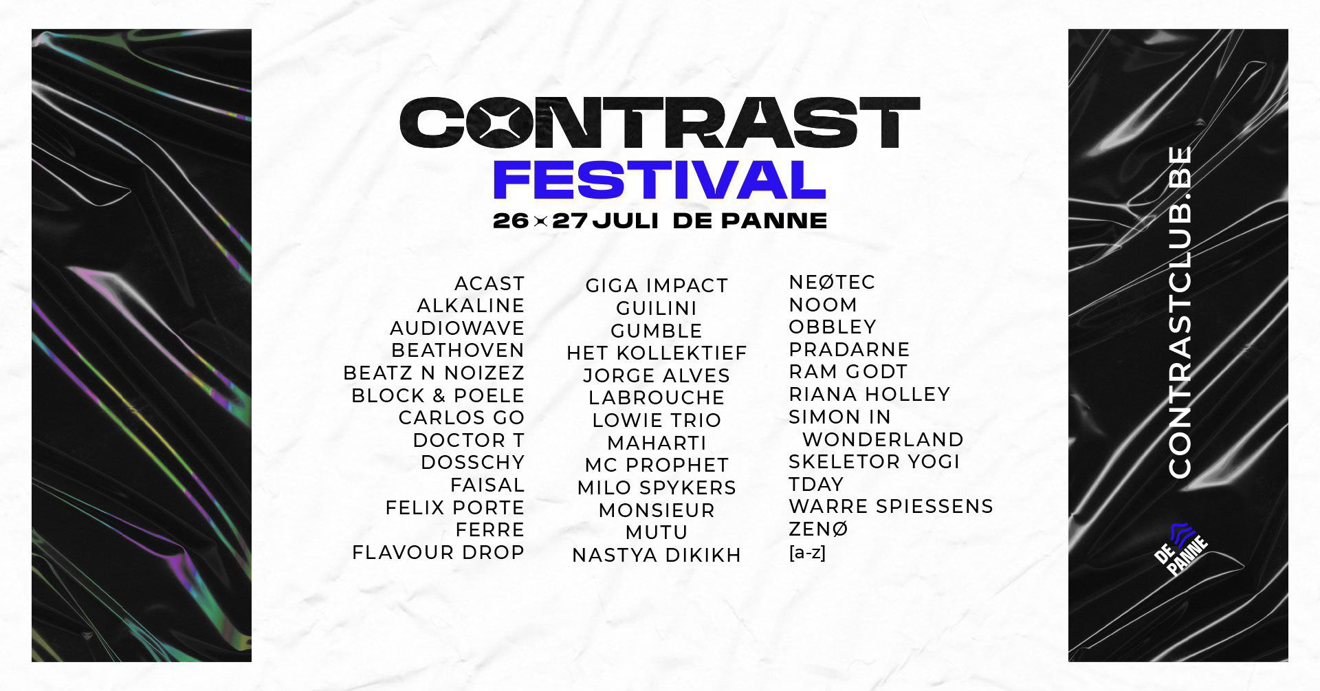 Artwork van Contrast Festival 2024, in opdracht van Contrast Rave