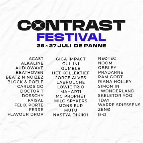 Artwork van Contrast Festival 2024, in opdracht van Contrast Rave