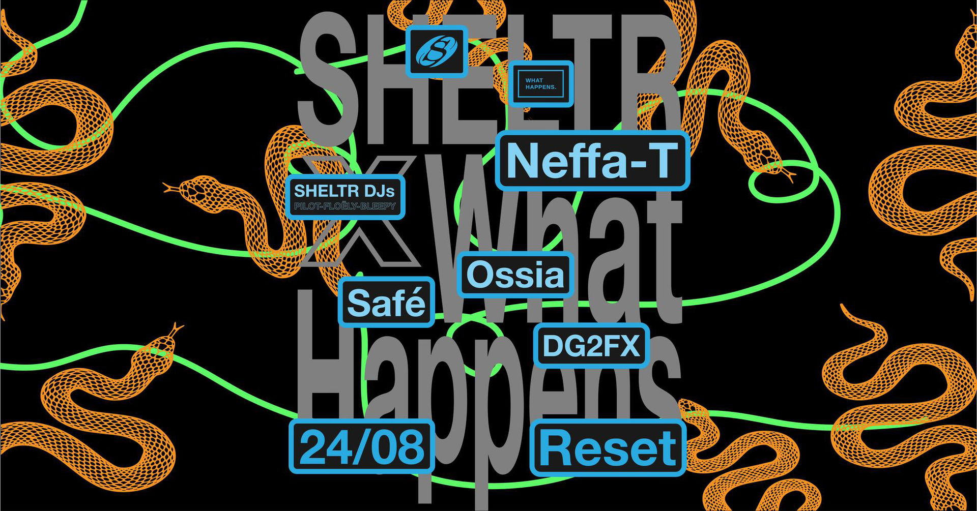 Promo van WHAT HAPPENS x SHELTR, in opdracht van What Happens en SHELTR