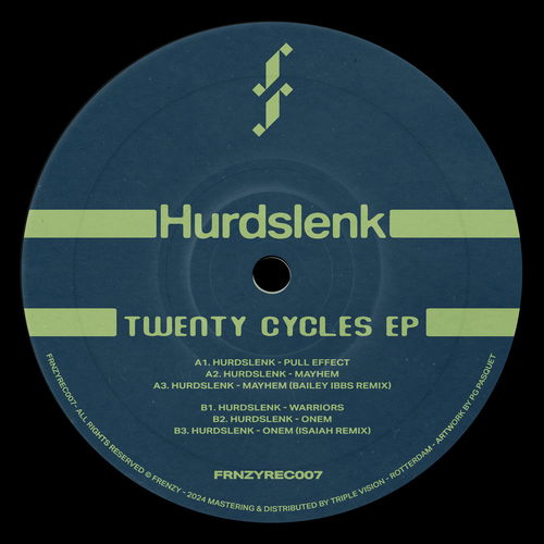 Artwork  van Hurdslenk - Twenty Cycles EP [FRNZYREC007], in opdracht van Hurdslenk, Bailey Ibbs &amp; Isaiah