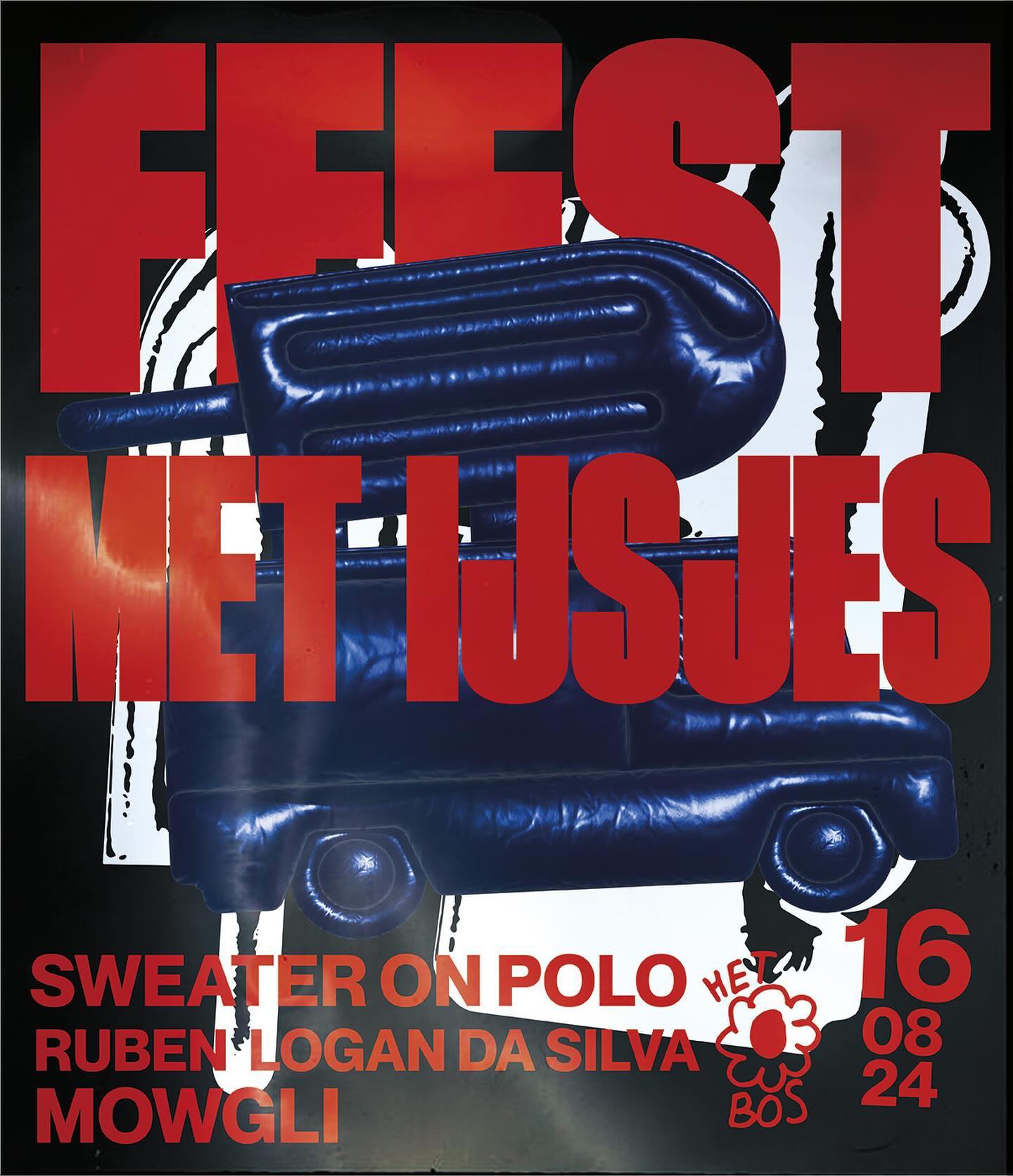 Promo van Feest met Ijsjes met Sweater on Polo, Mowgli, Logan Da Silva &amp; Ruben (A trax night in Het Bos), in opdracht van Het Bos