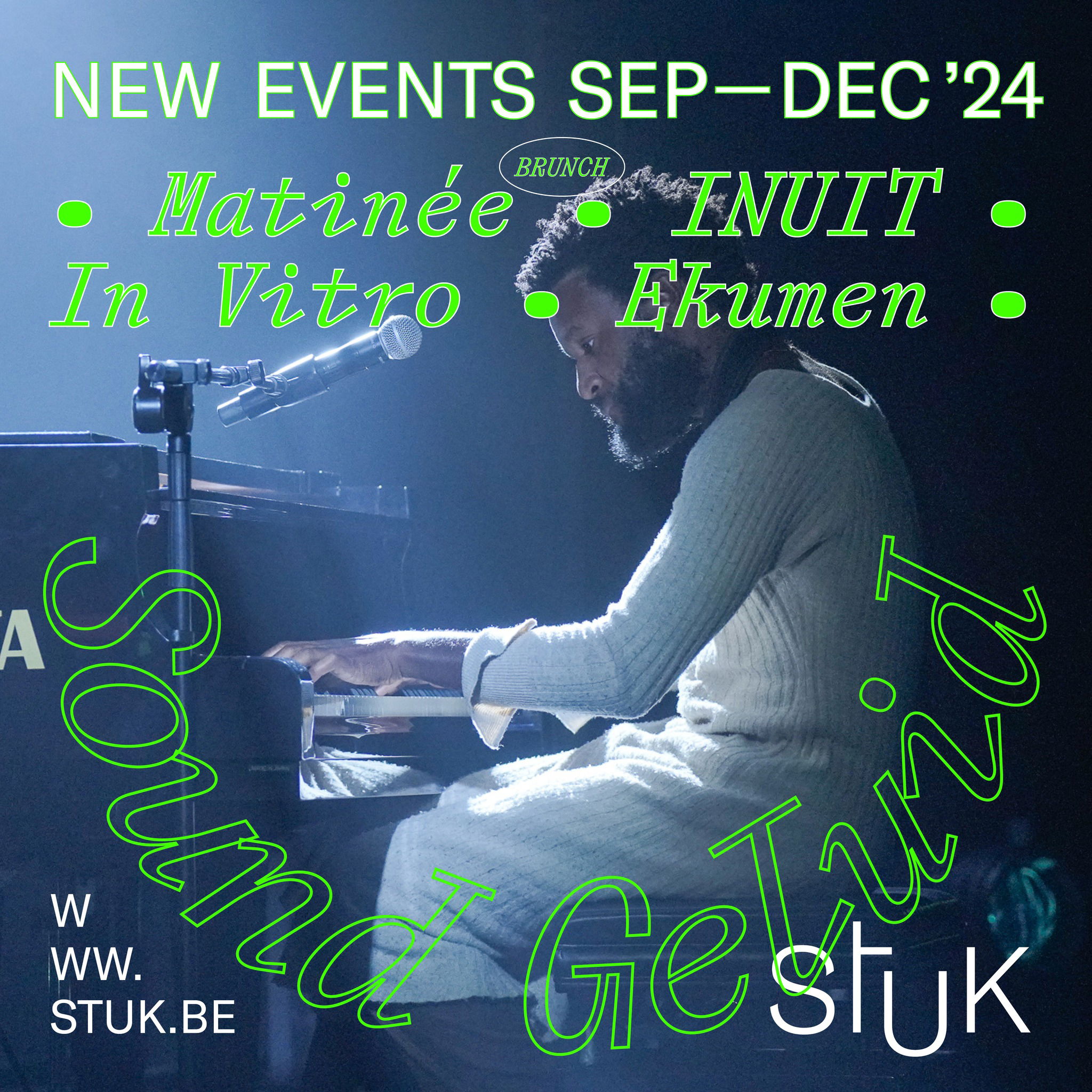 Promo van Matinée x STUK: gone icon, IVM Trio, Sans Âge &amp; more, in opdracht van Matinée