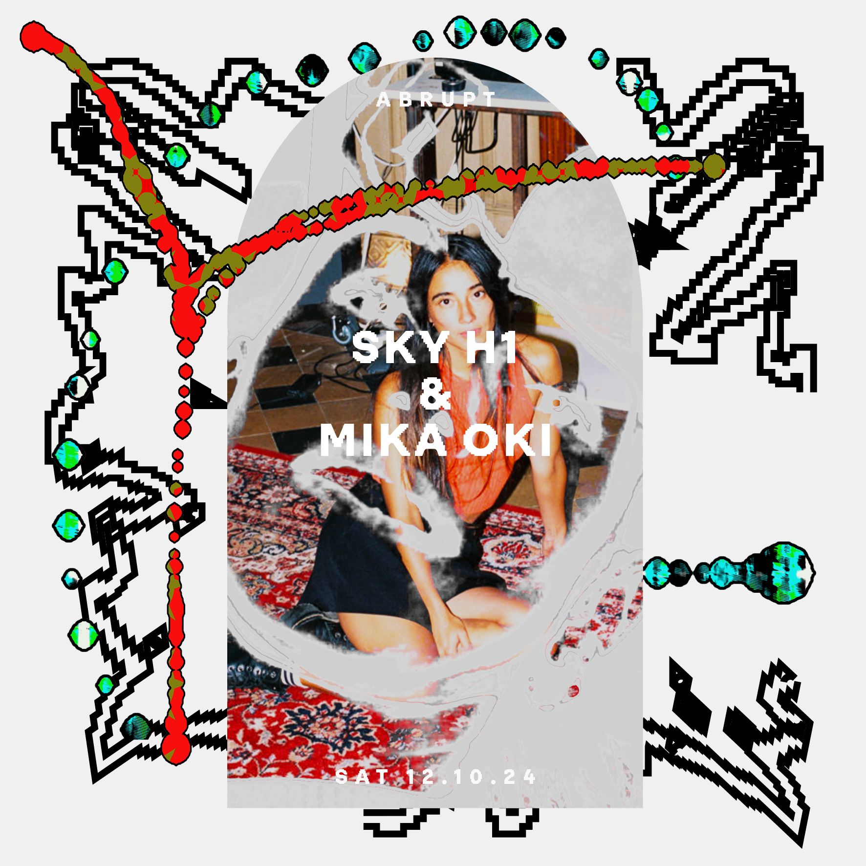 Promo van Sky H1 &amp; Mika Oki (live A/V) - Kode9 “Escapology” live, in opdracht van Abrupt