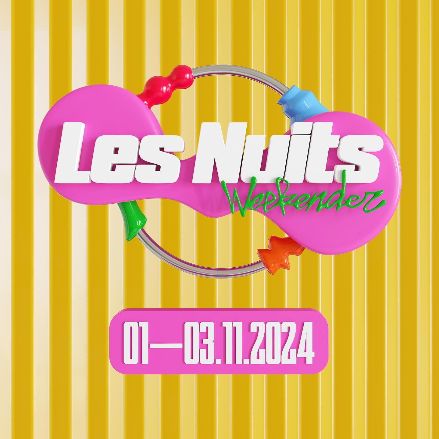Promo van Les Nuits Weekender 2024, in opdracht van Botanique