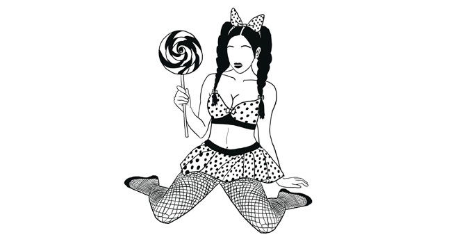 Artwork van Los Niños: Grrrl power, gemaakt door JB tatu, in opdracht van C12