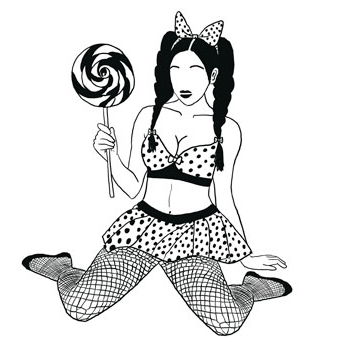 Artwork van Los Niños: Grrrl power, gemaakt door JB tatu, in opdracht van C12