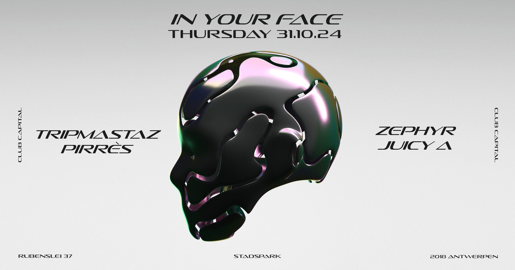 Artwork van IN yOUR fACE W/ Tripmastaz, Pirrès, Zephyr &amp; Juicy A, in opdracht van IN yOUR fACE