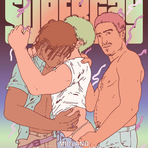 Artwork van Funke is Supergay w/ Midland &amp; Supergay DJ&#039;s, in opdracht van Funke