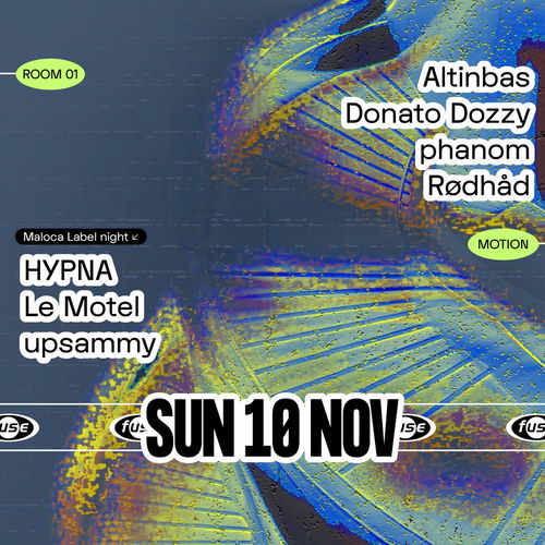 Promo van Fuse presents: Donato Dozzy, Rødhåd &amp; upsammy, in opdracht van Fuse