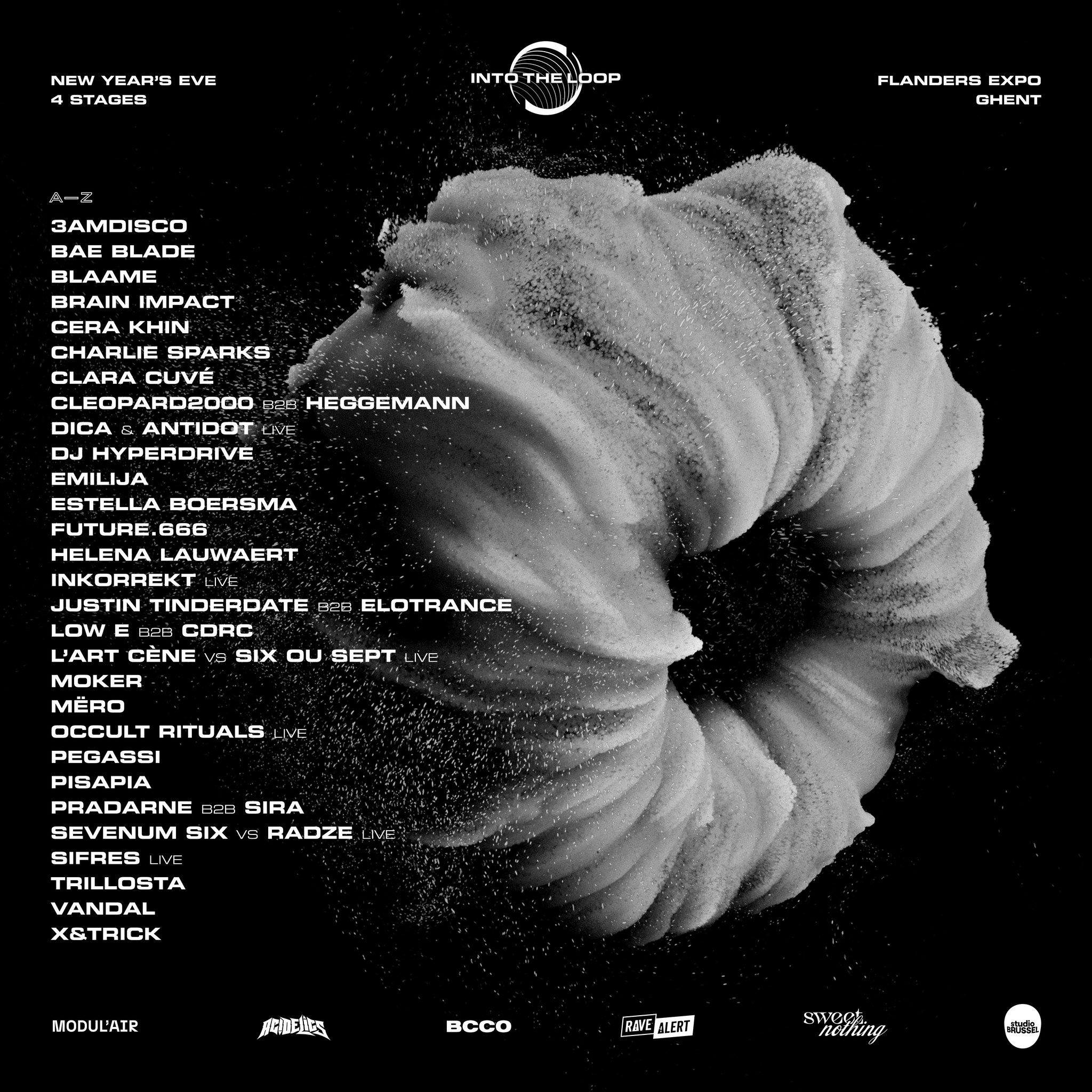 Artwork van Into The Loop NYE 2024, in opdracht van MODUL'AIR