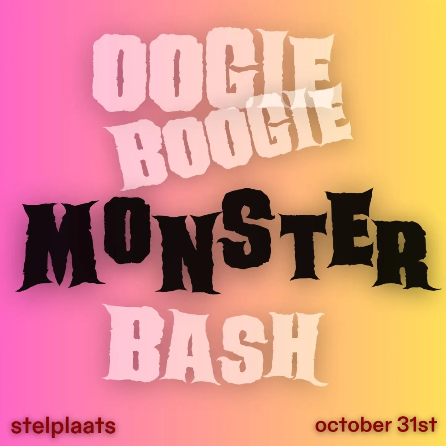 Promo van Oogie Boogie Monster Bash - a queer halloween party, in opdracht van Queer Leuven