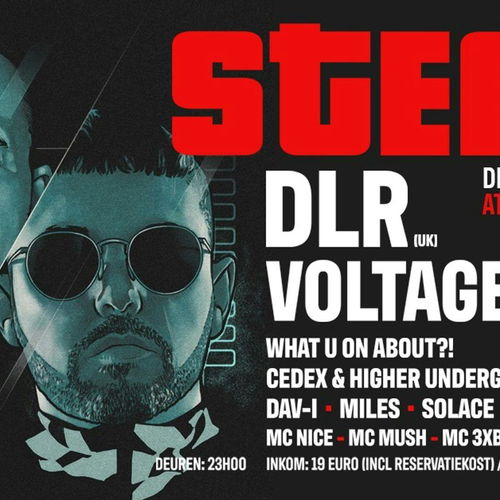 Artwork van STEAM: DLR, Voltage, Whatuonabout, Steam dj&#039;s, DAV-I, in opdracht van Steamteam