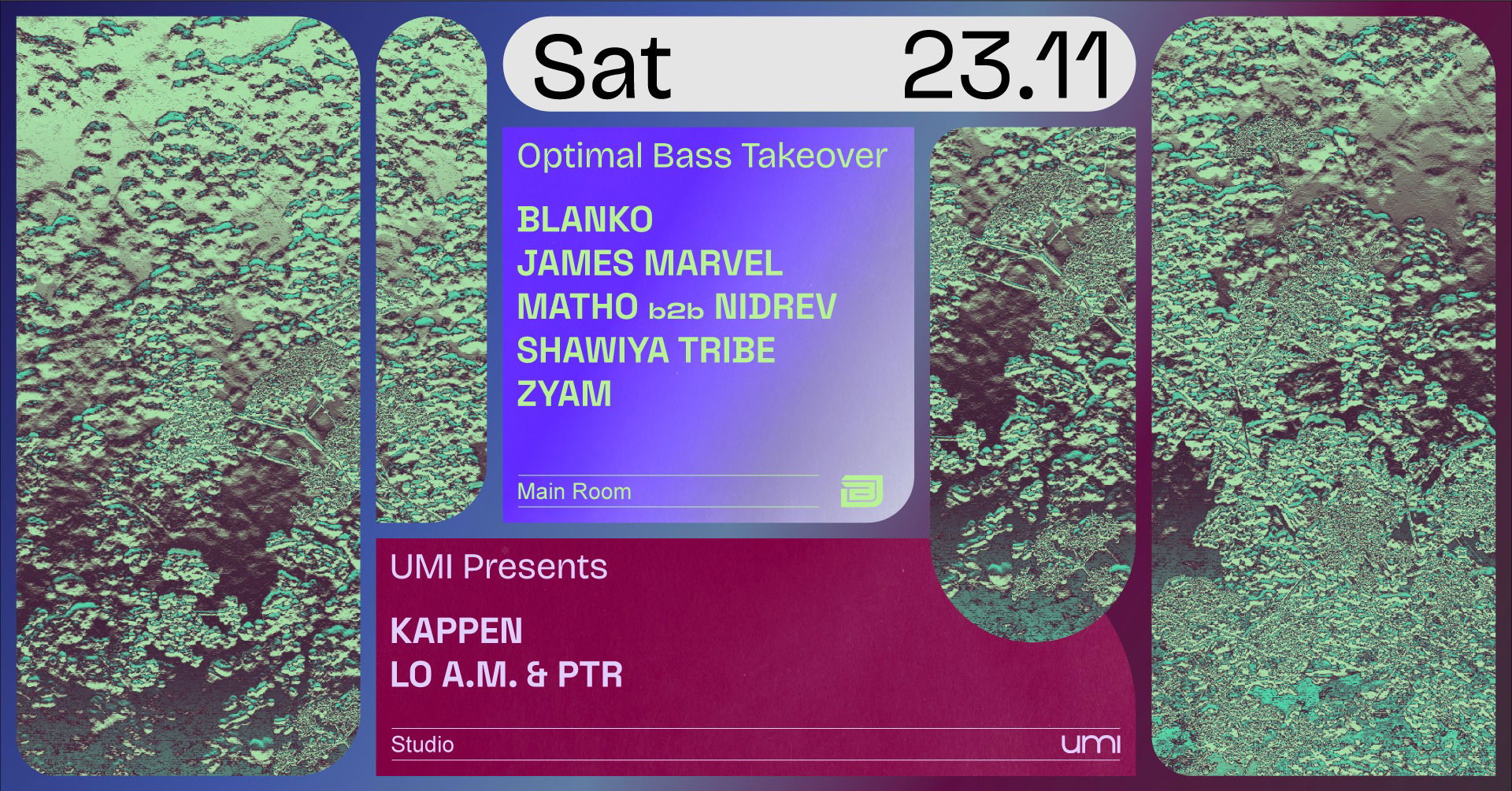 Promo van UMI x Optimal Bass, in opdracht van UMI