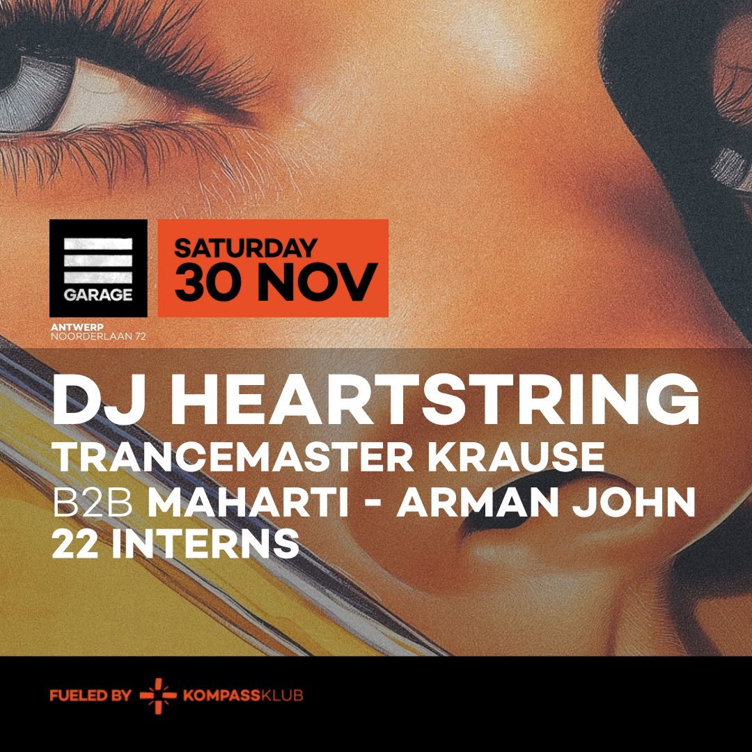 Artwork van DJ Heartstring at Garage, in opdracht van Garage Klub